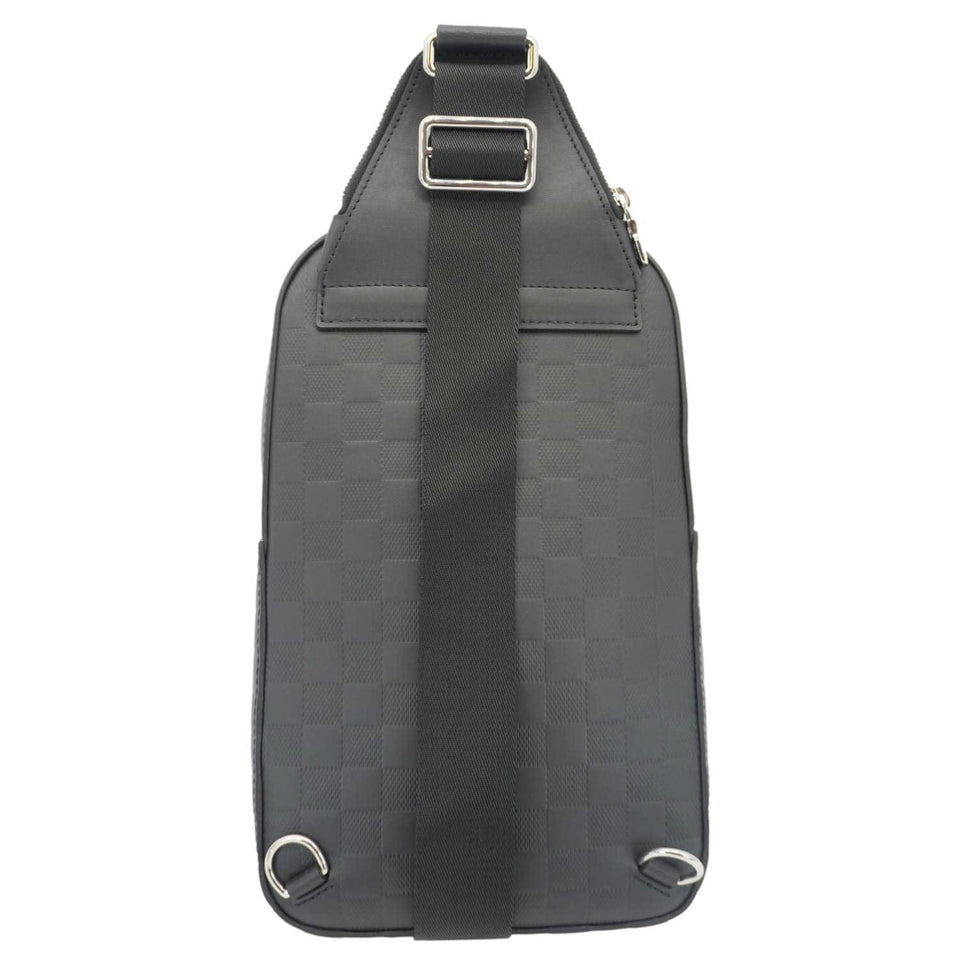 Louis Vuitton Avenue Sling Damier Infini Leather Backpack Bag Black