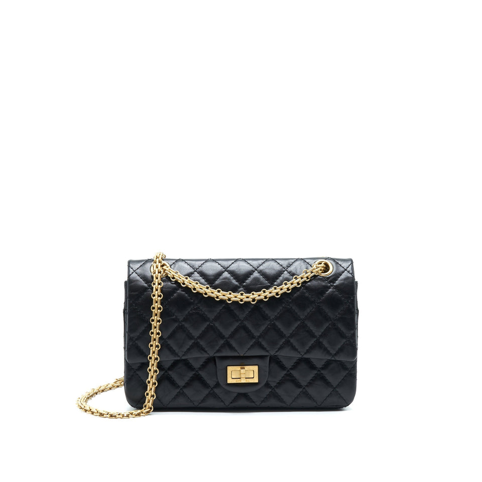 Chanel Small Reissue 2.55 Flap Bag Black Brushed