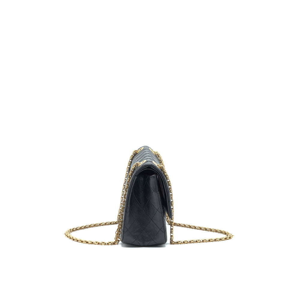 Chanel Small Reissue 2.55 Flap Bag Black Brushed