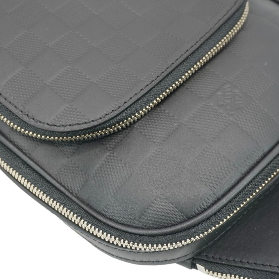 Louis Vuitton Avenue Sling Damier Infini Leather Backpack Bag Black