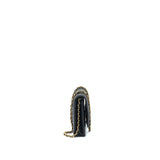 Chanel 22C Pearl Crush Wallet On Chain Black