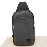 Louis Vuitton Avenue Sling Damier Infini Leather Backpack Bag Black
