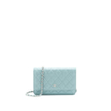 Chanel Wallet On Chain Caviar Pearly Light Blue