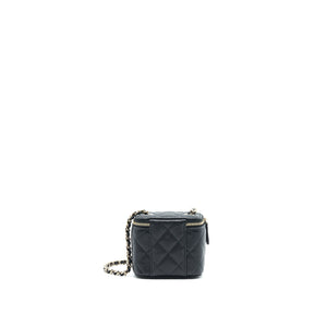Chanel Mini Vanity Caviar In Black L