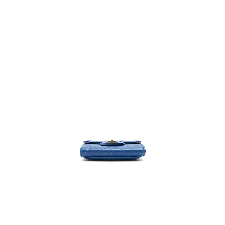 Chanel Chevron 2.55 reissue  Holder Blue