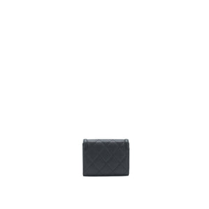 Chanel Filigree Flap  Holder Caviar Black