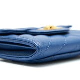 Chanel Chevron 2.55 reissue  Holder Blue