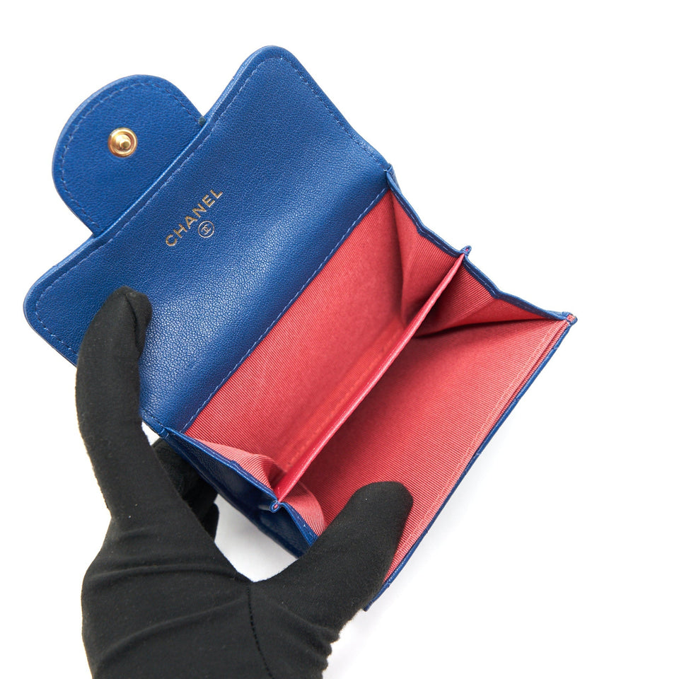 Chanel Chevron 2.55 reissue  Holder Blue