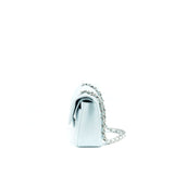 Chanel 21K Small Classic Double Flap Bag Caviar Light Blue
