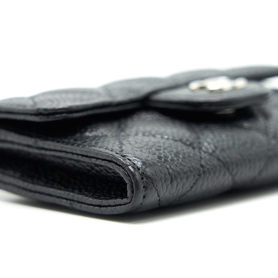 Chanel Classic  Holder Caviar Black