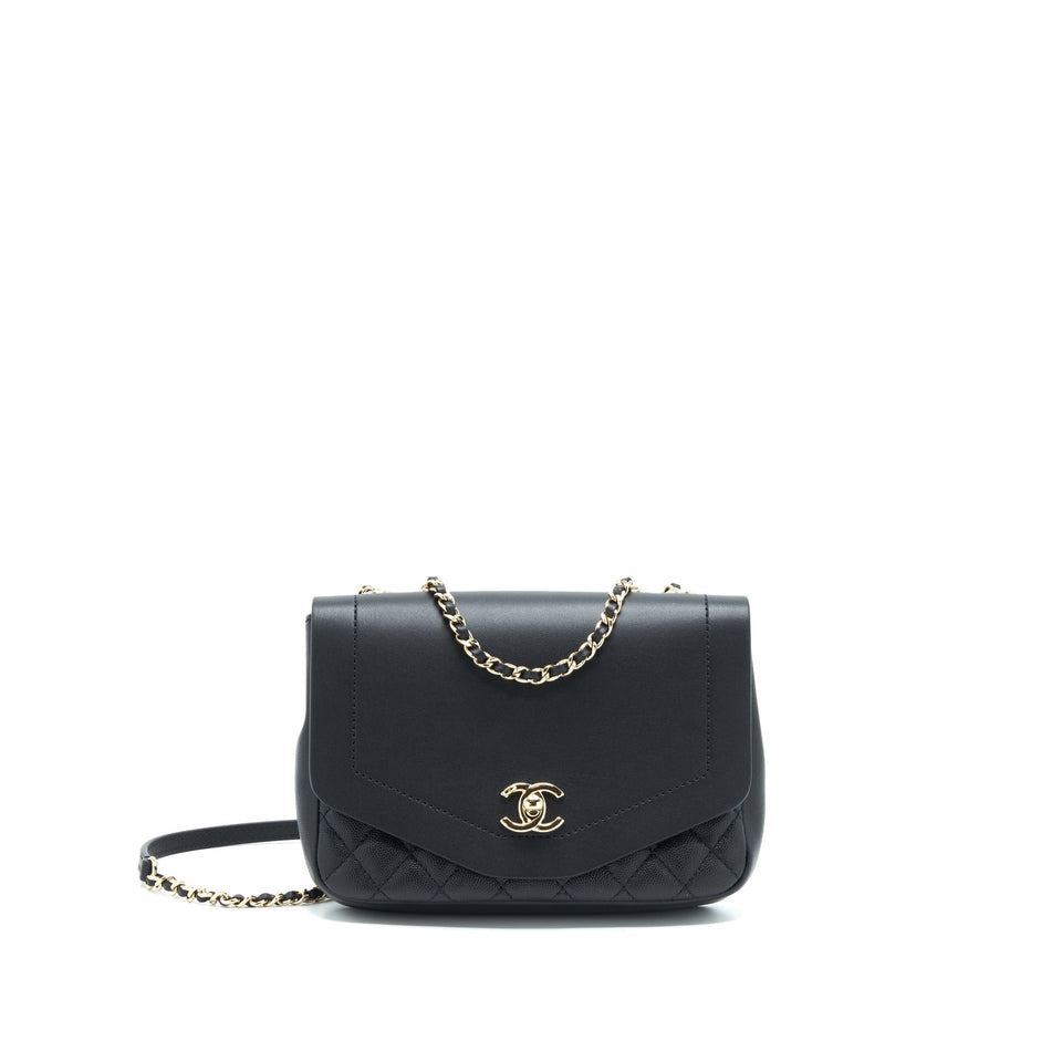 Chanel Flap Chain Bag Black L