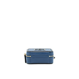 Chanel Filigree Small Vanity Camera Bag Caiver Navy/ Black