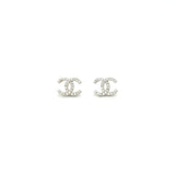 Chanel CC LOGO CRYSTAL EARRINGS
