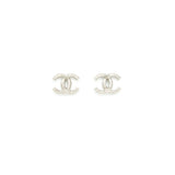 Chanel CC LOGO CRYSTAL EARRINGS