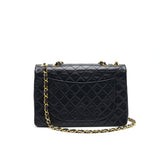 Chanel Vintage Maxi Flap Bag Black 24K