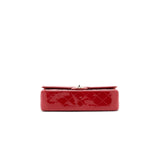 Chanel Medium Classic Double Flap Bag Patent Leather Red