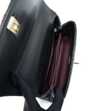 Chanel Small Coco Handle 24cm Caviar Black L Embossed Handle
