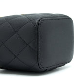 Chanel Mini Vanity Caviar In Black L