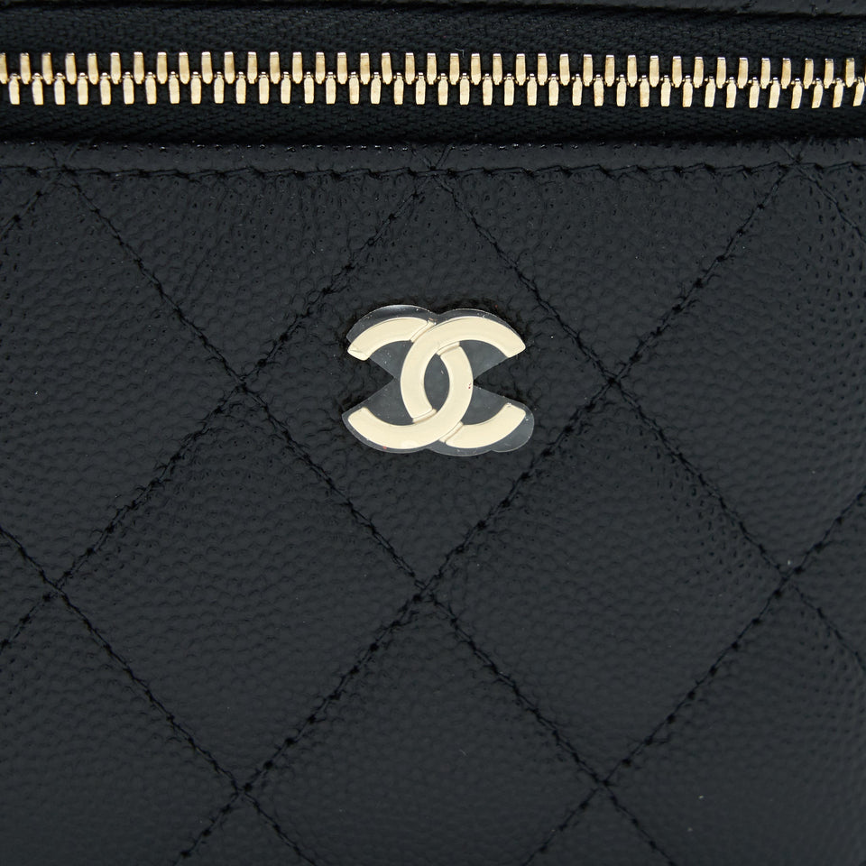 Chanel Mini Vanify Chain Caviar Black L