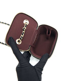 Chanel 22C Mini Vanity With Chain Black Caviar L