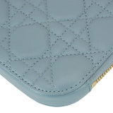 Christian Dior Lady Dior Call'in Cannage Leather Phone Holder Blue