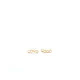 Chanel Coco Letters Earrings Pearl Light Gold Tone