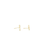 Chanel Coco Letters Earrings Pearl Light Gold Tone