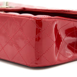 Chanel Medium Classic Double Flap Bag Patent Leather Red