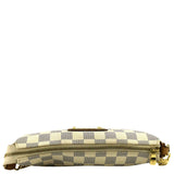 Louis Vuitton Pochette Eva Damier Azur Crossbody Clutch Bag White