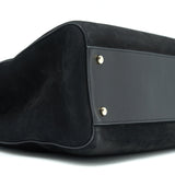 Chanel Suede Leather Tote Bag Black L