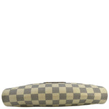 Louis Vuitton Pochette Eva Damier Azur Crossbody Clutch Bag White