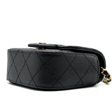 Chanel Mini Clutch With Chain Caviar Black L (microchip)