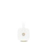 Chanel Quilted Clutch Bag Lambskin White L