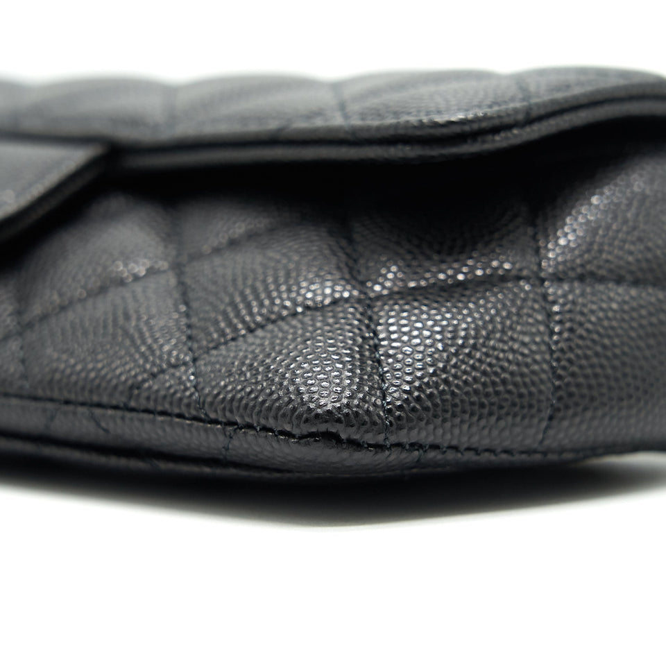 Chanel Glasses Case With Classic Chain Black L