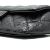 Chanel Glasses Case With Classic Chain Black L