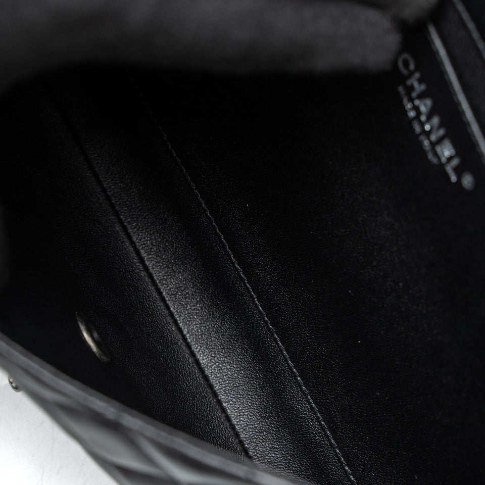 Chanel Timeless Clutch with Chain Lambskin Black Ruthenium Hardware