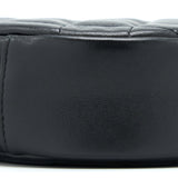 Chanel Round Clutch With Chain Lambskin Black
