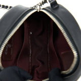 Chanel Round Clutch With Chain Lambskin Black