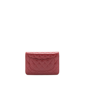 Chanel Classic Wallet On Chain Lambskin Dark Red