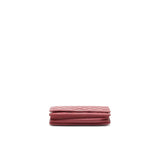 Chanel Classic Wallet On Chain Lambskin Dark Red