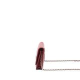 Chanel Classic Wallet On Chain Lambskin Dark Red