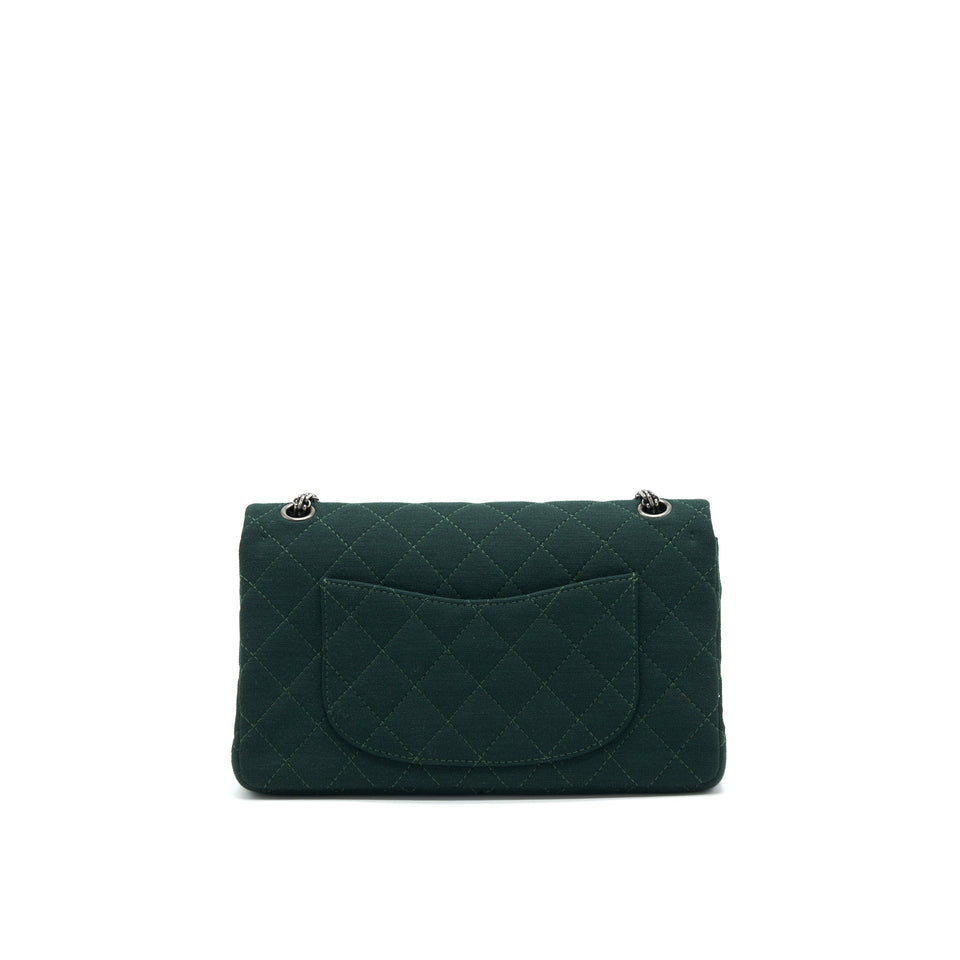 Chanel reissue 2.55 226 Flap Bag fabric Dark green