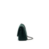 Chanel reissue 2.55 226 Flap Bag fabric Dark green