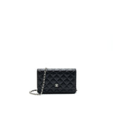 Chanel Caviar Classic Wallet on Chain black Caviar