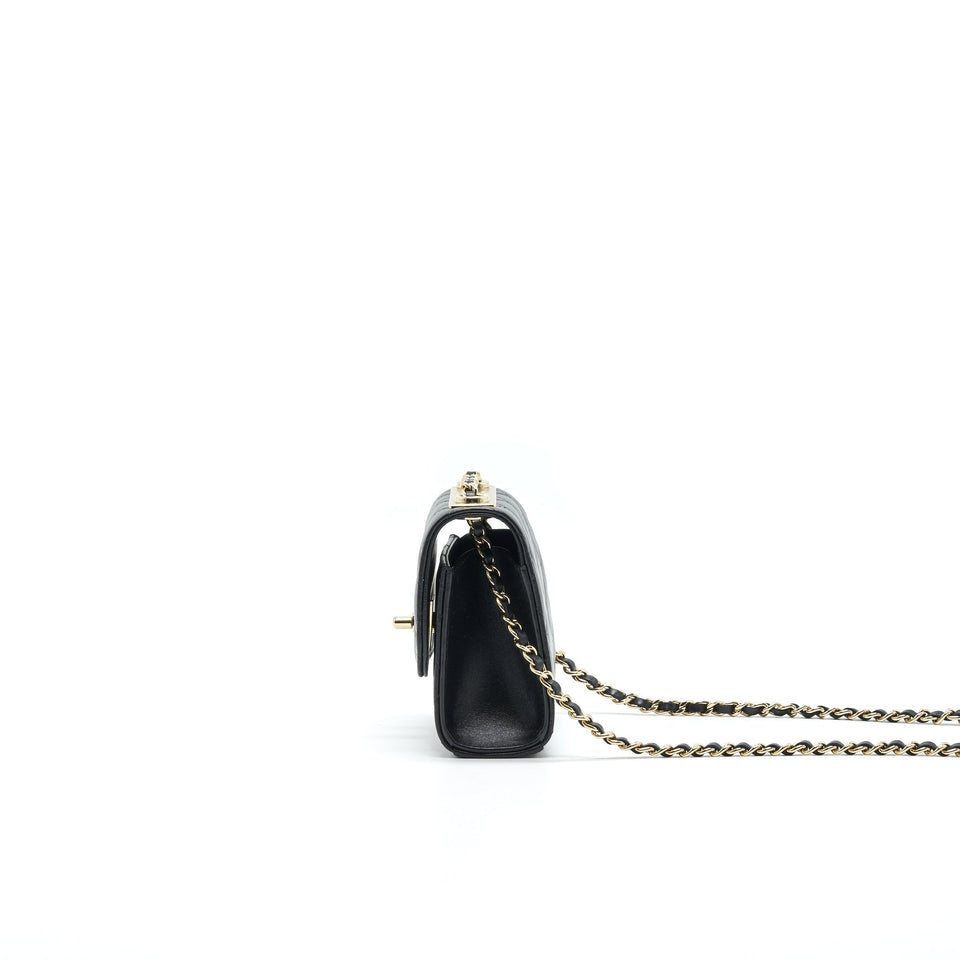 Chanel MINI TRENDY CC CHAIN WALLET BLACK L