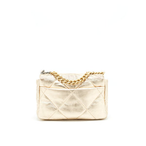 Chanel Small 19 Bag Gold color with Gold/ silver hardware