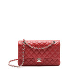 Chanel Medium Classic Double Flap Caviar Red