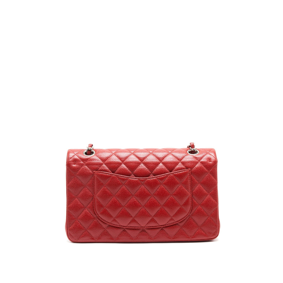 Chanel Medium Classic Double Flap Caviar Red