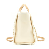 Chanel Deauville Tote Bag In Creamy White/ Beige