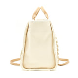 Chanel Deauville Tote Bag In Creamy White/ Beige